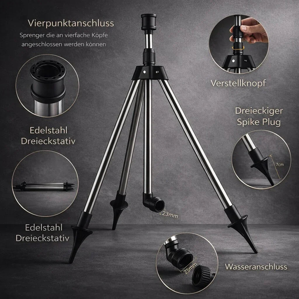 AquaStraal Garden Sprinkler With Tripod 360 Degrees | Kalsten