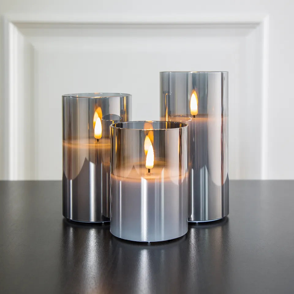 Candle Light Glass Table Lamp Set | Noxord