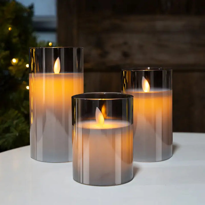 Candle Light Glass Table Lamp Set | Noxord