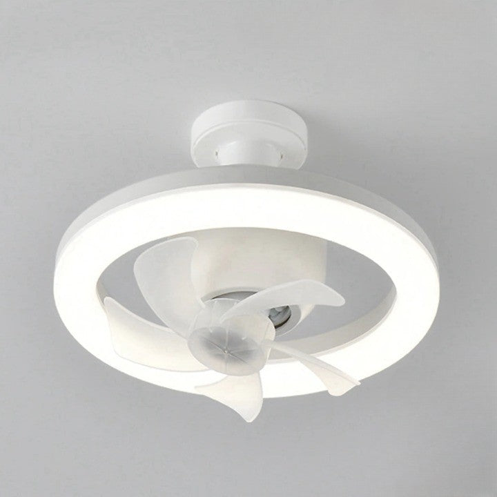 2in1 Radiant Rotating RC Ceiling Fan Lamp - Image 0
