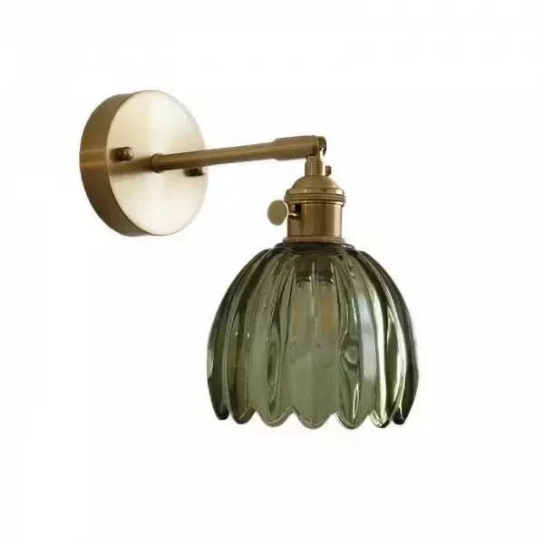 Kalsten | Vintage Tulip Glass Wall Sconce Light