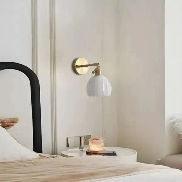Kalsten | Vintage Tulip Glass Wall Sconce Light