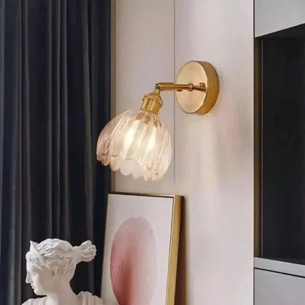 Kalsten | Vintage Tulip Glass Wall Sconce Light