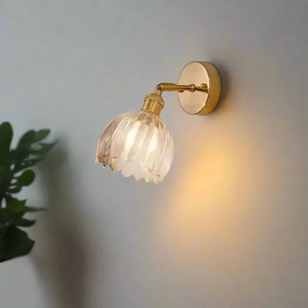 Kalsten | Vintage Tulip Glass Wall Sconce Light