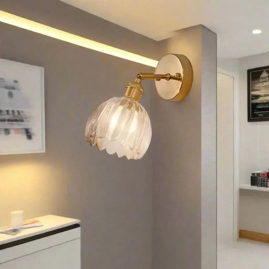 Kalsten | Vintage Tulip Glass Wall Sconce Light