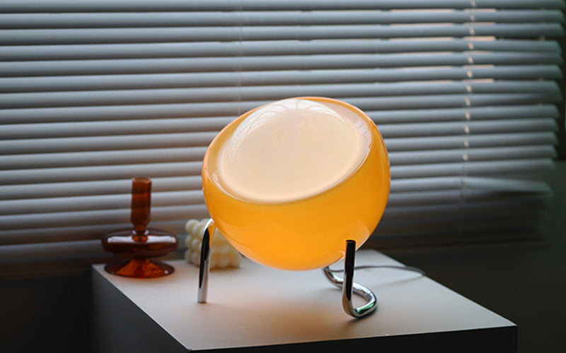 RETRO GLASS TABLE LAMP - ATMOSPHERIC NORDIC NIGHT LIGHTING | Kalsten