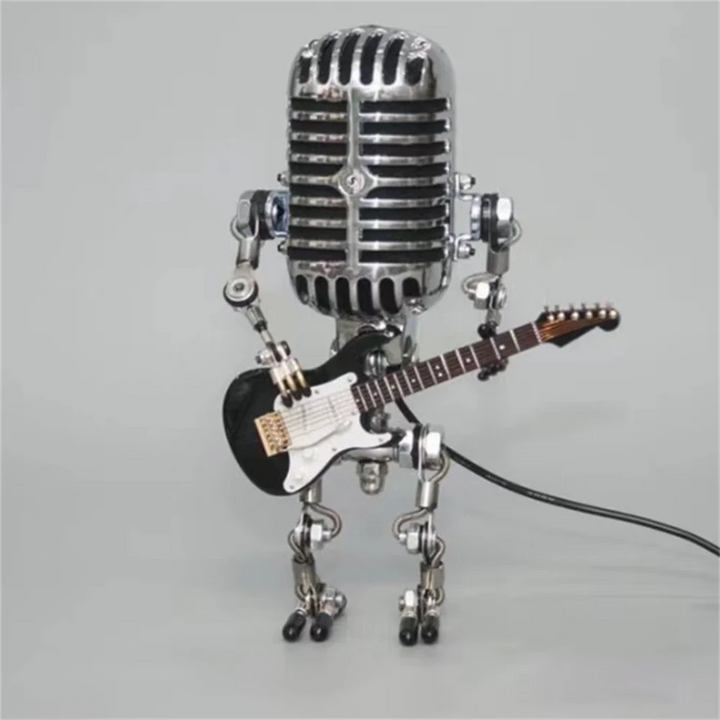 Table Lamp with Industrial Robot Guitar Design | Noxord