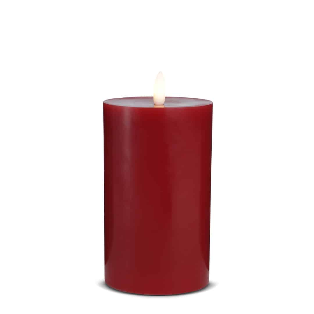 LED Candle (1 piece) with realistic 3D flame 7.5 x 15 cm | Kalsten
