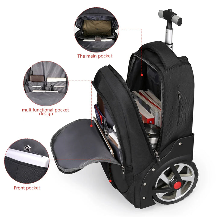 Rolling Laptop Backpack – Helsinki | Kalsten