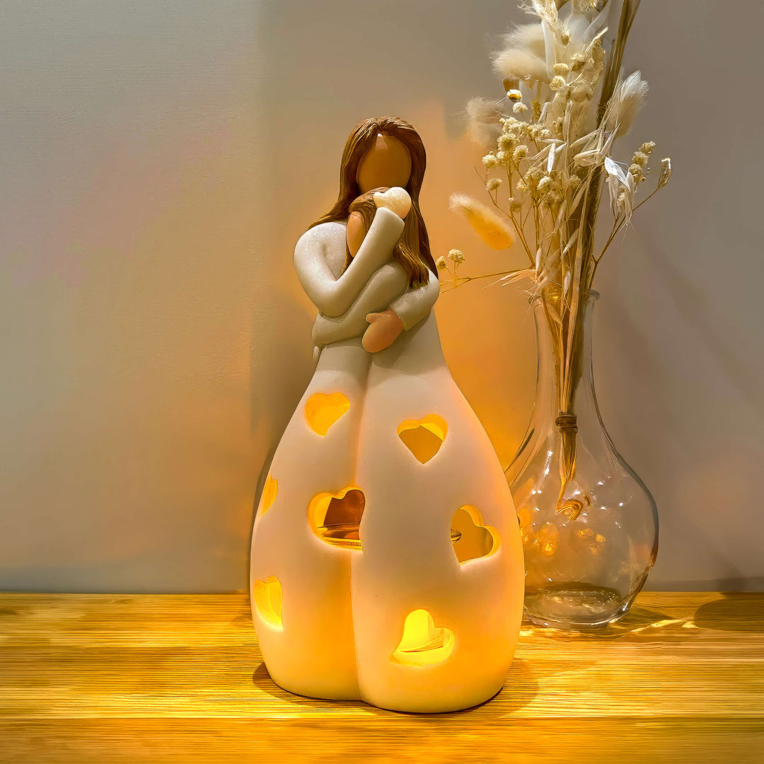 Romantic Heart Resin LED Table Lamp Noxord