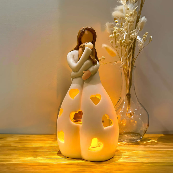 Romantic Heart Resin LED Table Lamp Noxord