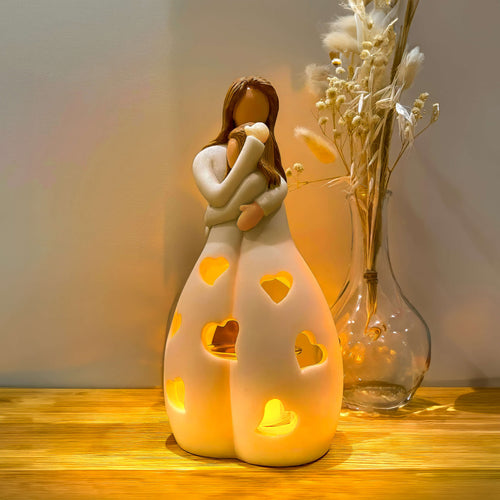 Romantic Heart Resin LED Table Lamp Noxord