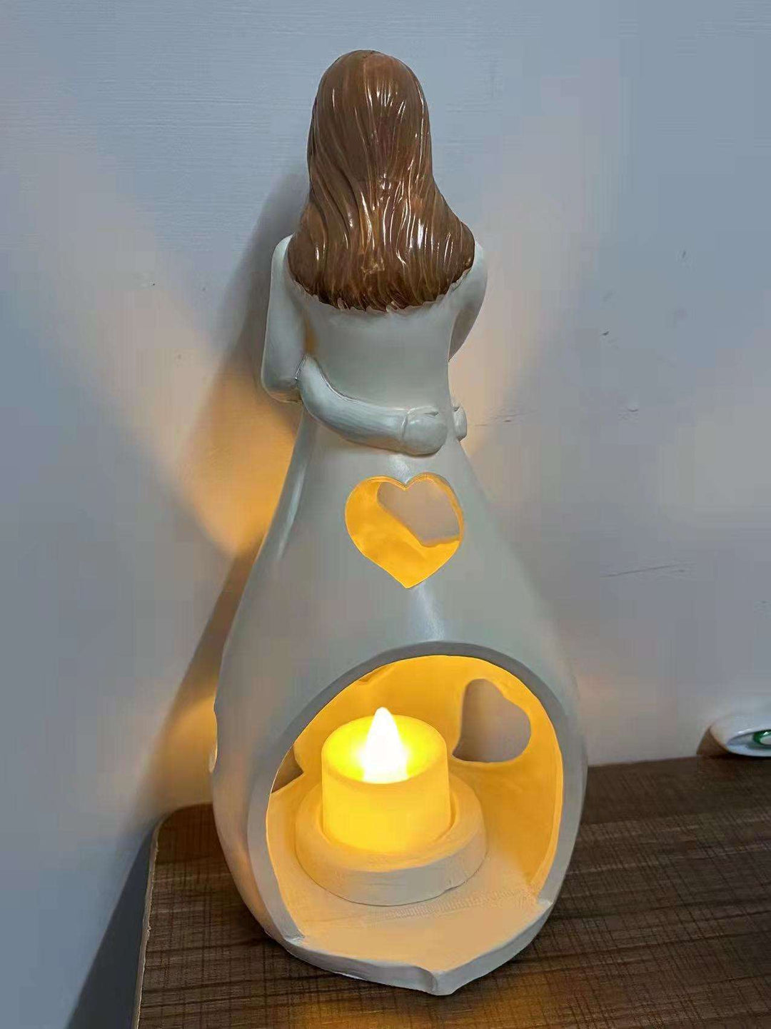 Romantic Heart Resin LED Table Lamp Noxord