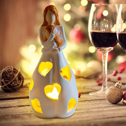 Romantic Heart Resin LED Table Lamp Noxord