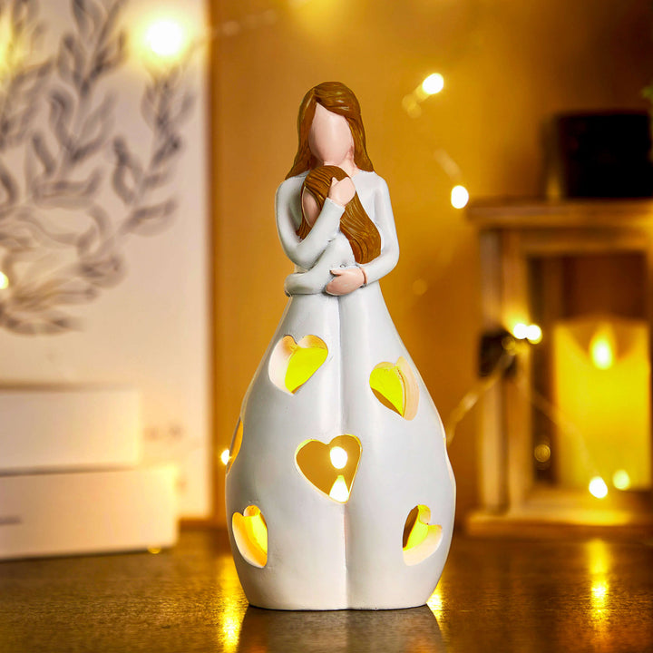 Romantic Heart Resin LED Table Lamp Noxord