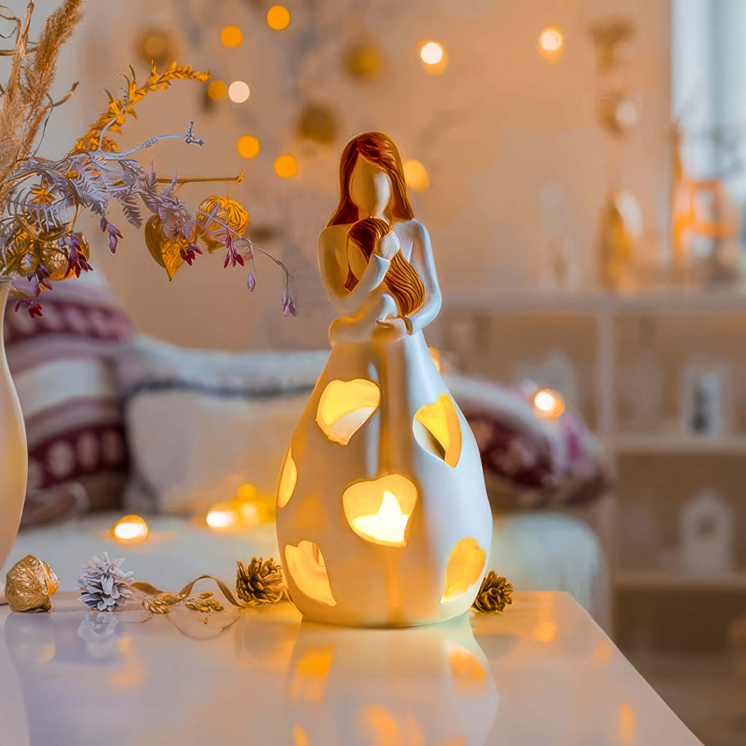 Romantic Heart Resin LED Table Lamp Noxord