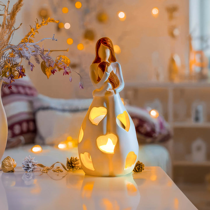 Romantic Heart Resin LED Table Lamp Noxord