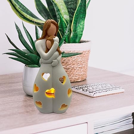 Romantic Heart Resin LED Table Lamp Noxord