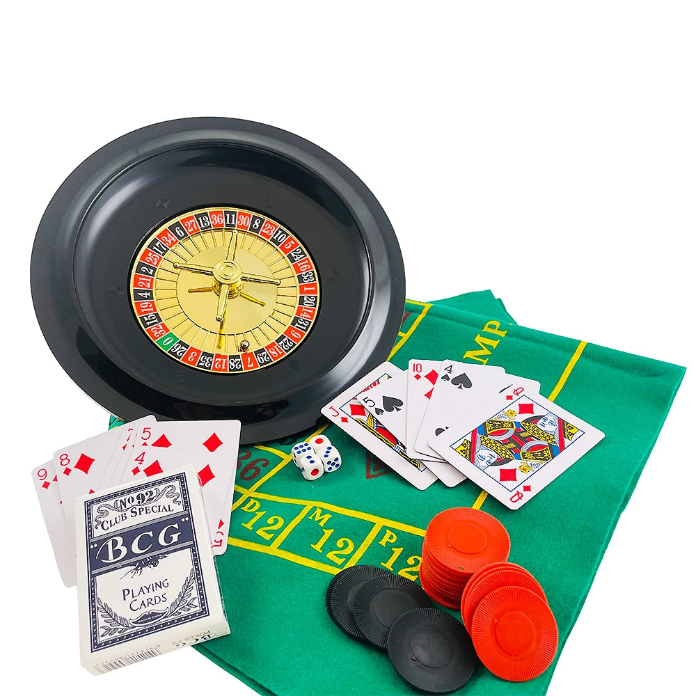 5-in-1-Casino game package (Roulette, Poker, Blackjack, Craps, Poker, dice) | Kalsten