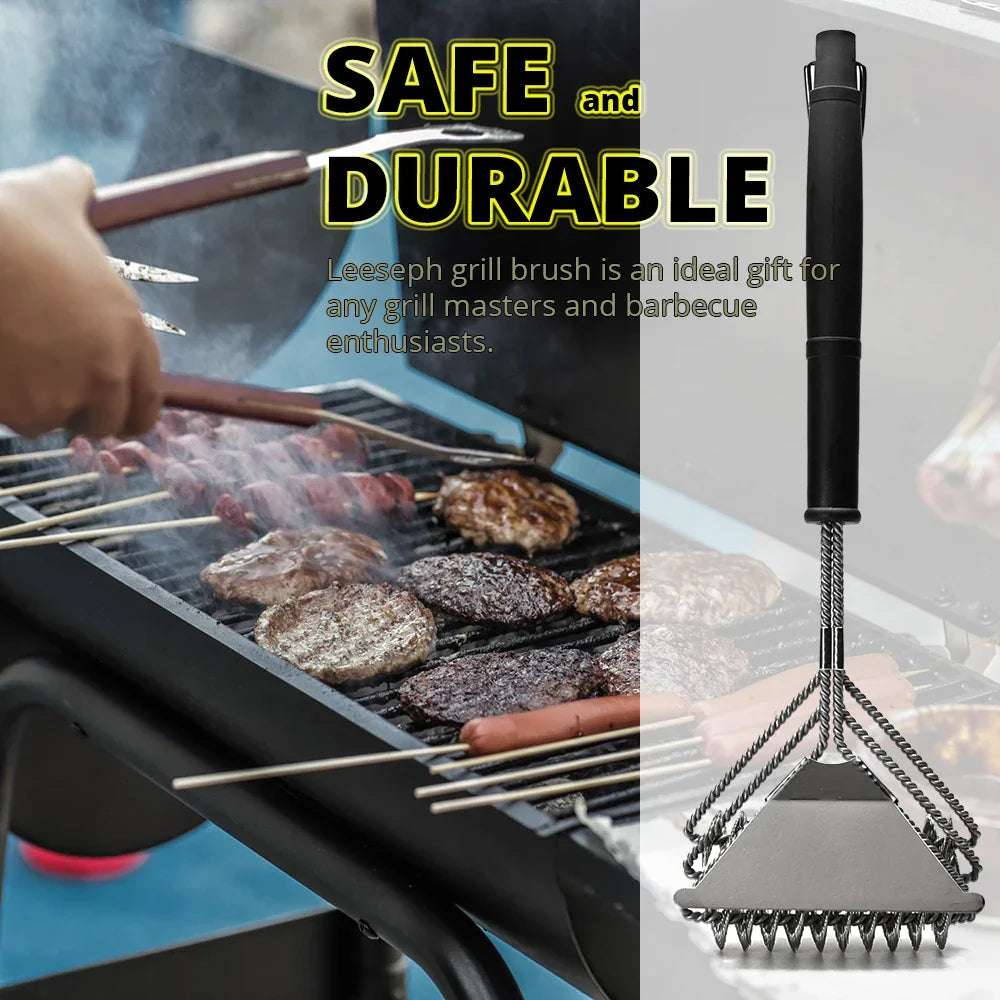 Rust Resistant Stainless Steel Bristle Free BBQ Grill Brush Cleaner | Kalsten
