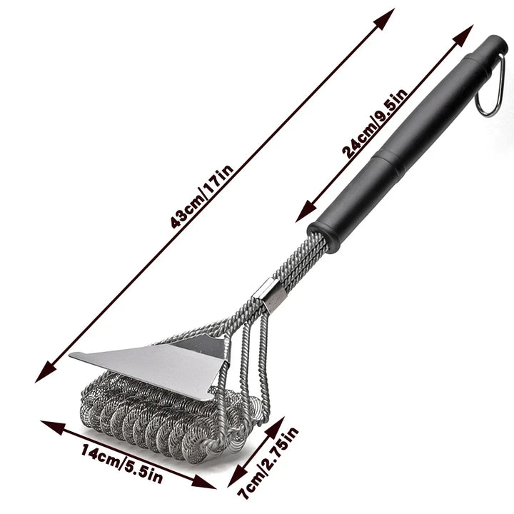 Rust Resistant Stainless Steel Bristle Free BBQ Grill Brush Cleaner | Kalsten