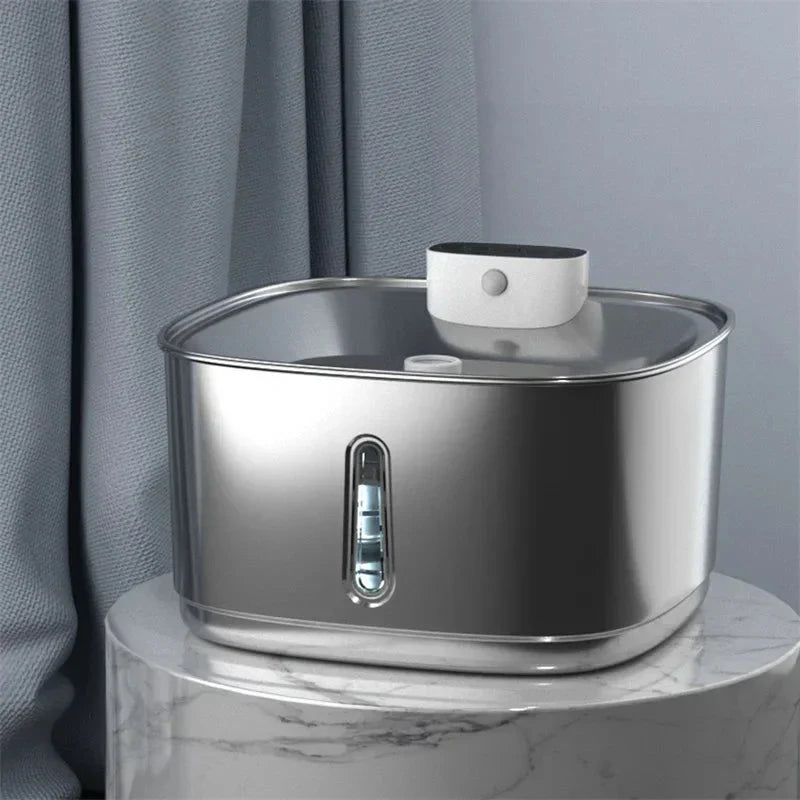 Smart Drinking Fountain for Cats and Dogs – 3.2L Stainless Steel with Filter | Kalsten
