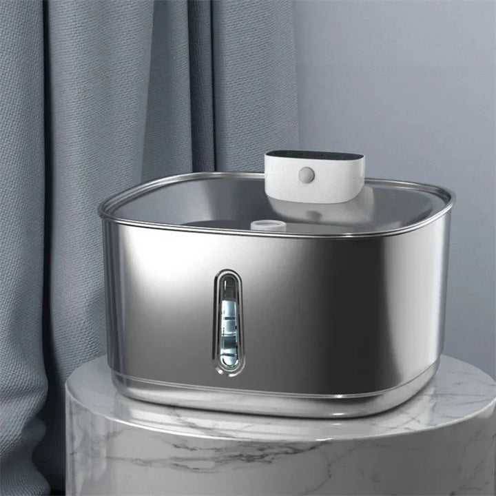 Smart Drinking Fountain for Cats and Dogs – 3.2L Stainless Steel with Filter | Kalsten