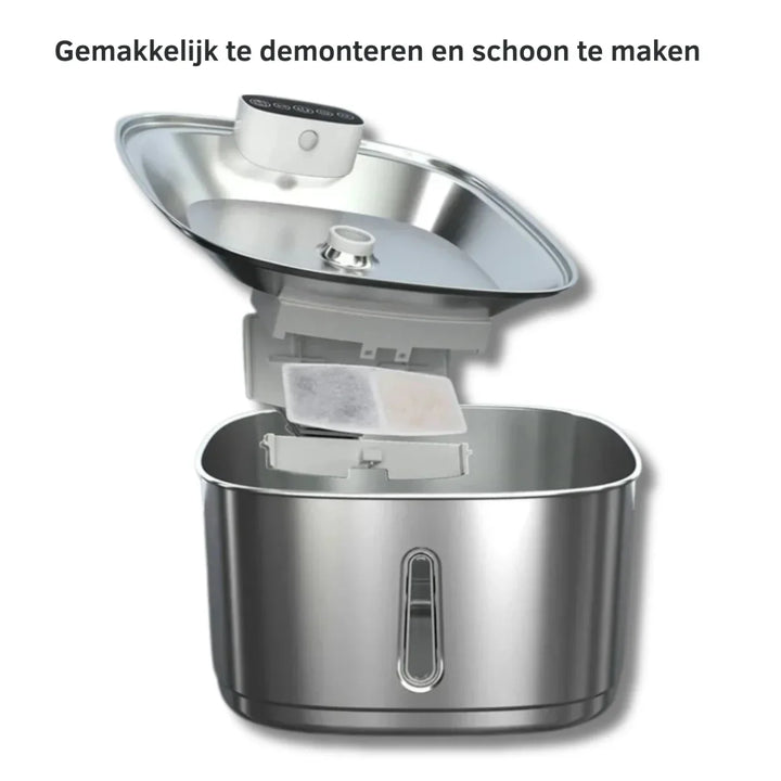 Smart Drinking Fountain for Cats and Dogs – 3.2L Stainless Steel with Filter | Kalsten