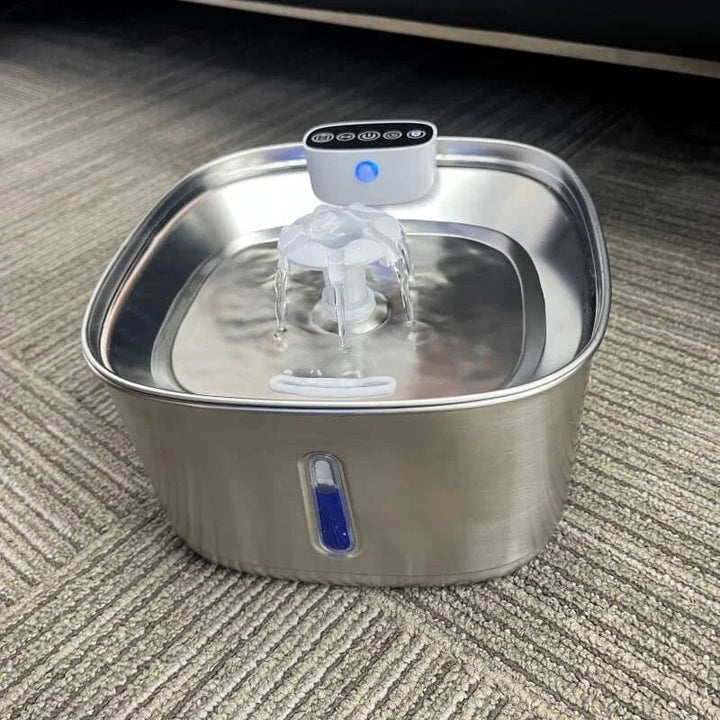 Smart Drinking Fountain for Cats and Dogs – 3.2L Stainless Steel with Filter | Kalsten
