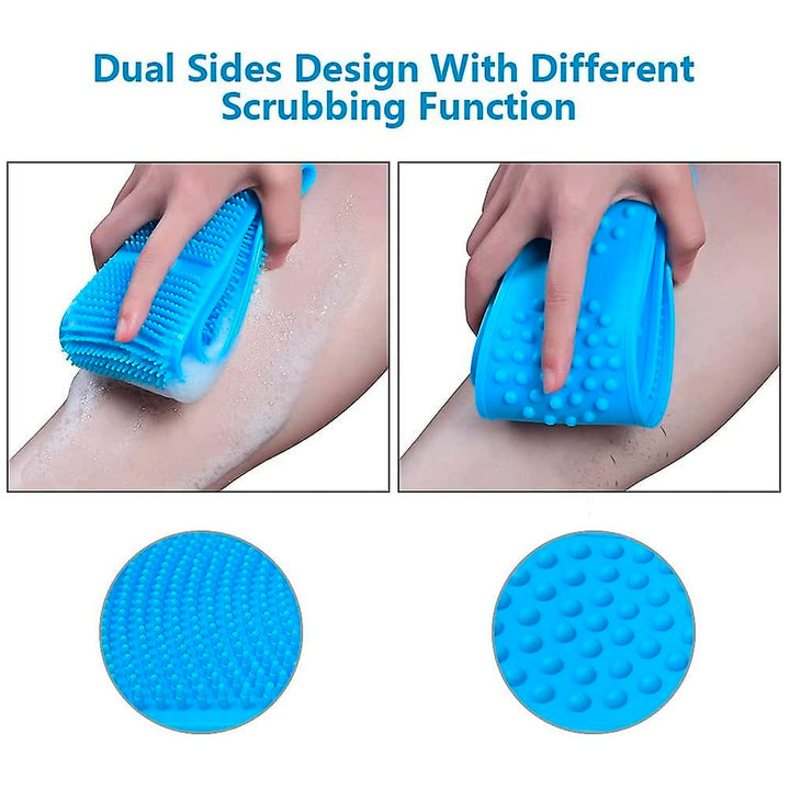 Back scrubber / bath brush - double-sided silicone | Kalsten