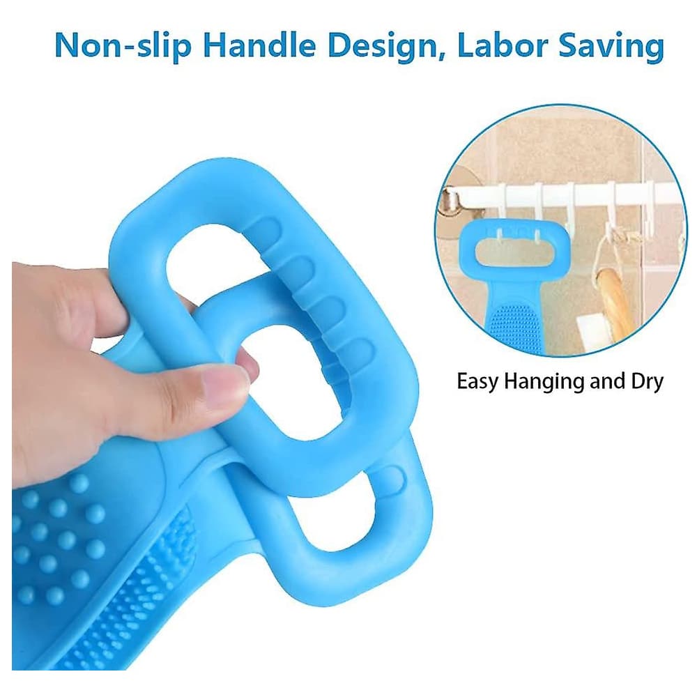 Back scrubber / bath brush - double-sided silicone | Kalsten