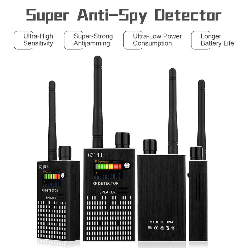 Kalsten | PrivacyGuard Detecto – RF Signal and Camera Detector with Laser Function and Alarm