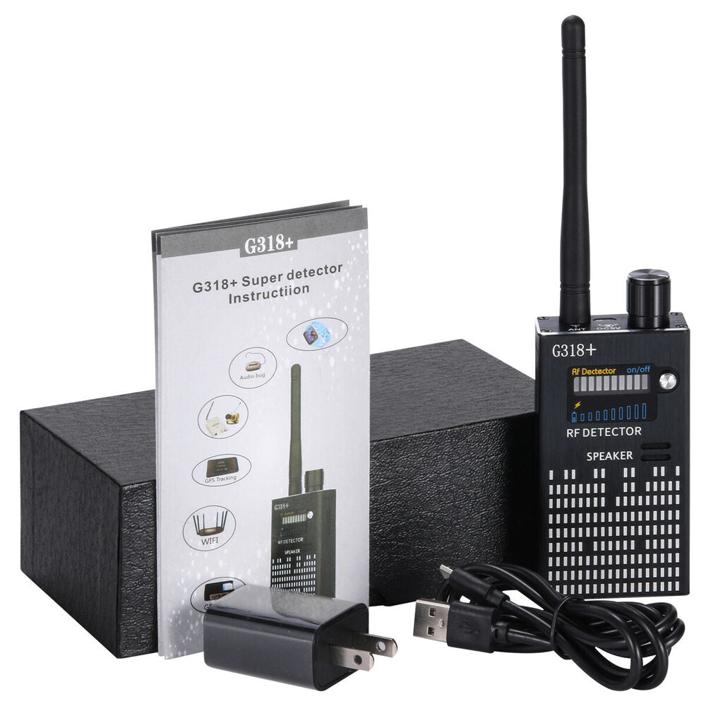 Kalsten | PrivacyGuard Detecto – RF Signal and Camera Detector with Laser Function and Alarm