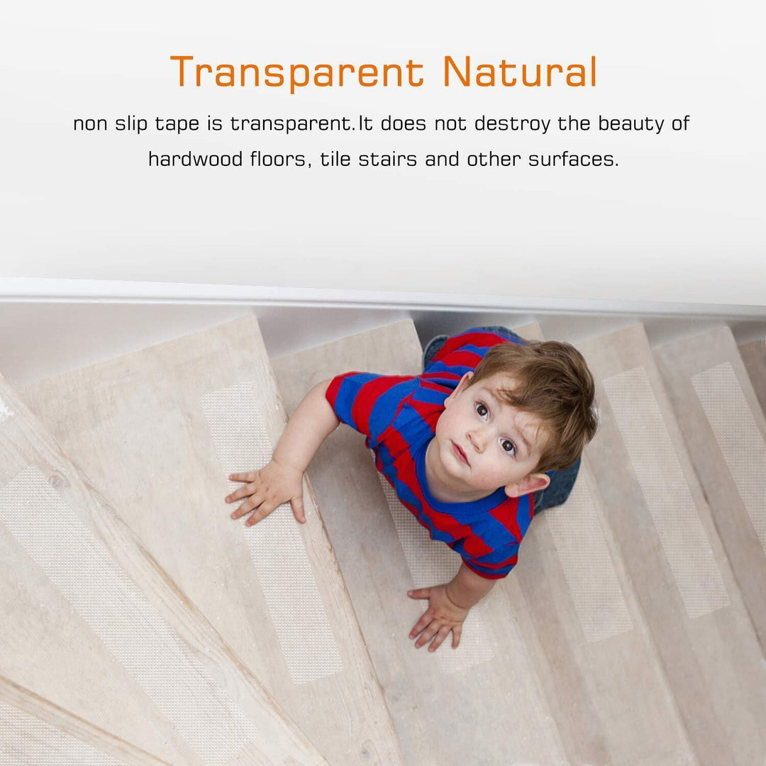 Kalsten | Clear Non-Slip Stair Tread Strips – Indoor Safety Grip Tape for Steps
