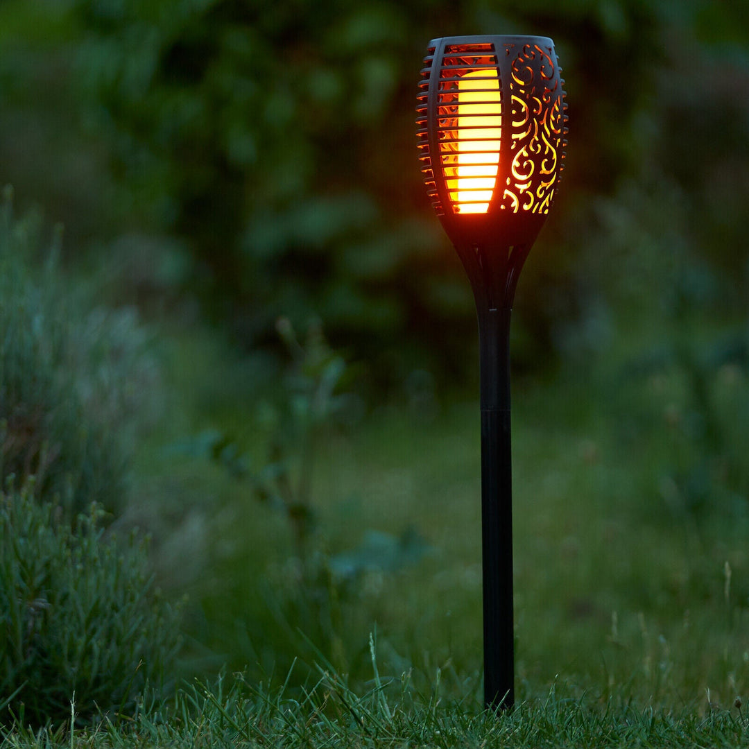 Solar Flame Effect Garden Torch Light Noxord