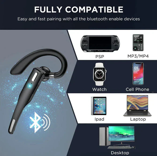 Wireless Bluetooth Earphone with Long Battery Life and Noise Cancellation | Kalsten