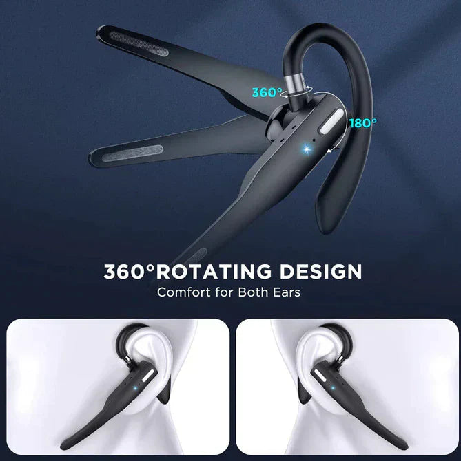 Kalsten | Trucker Dual Mic Wireless Bluetooth 5.1 Noise Cancelling Headset/Earphones
