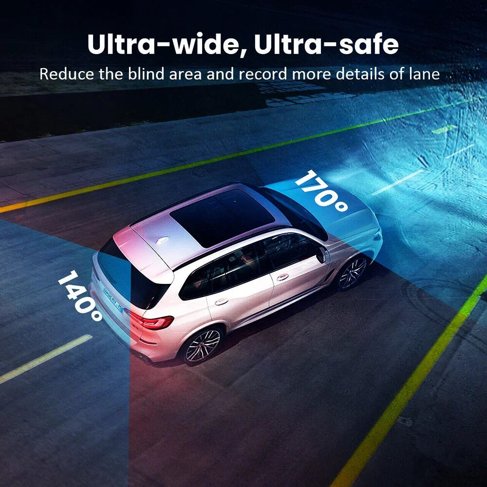 4K Front & Rear Dash Cam with CarPlay