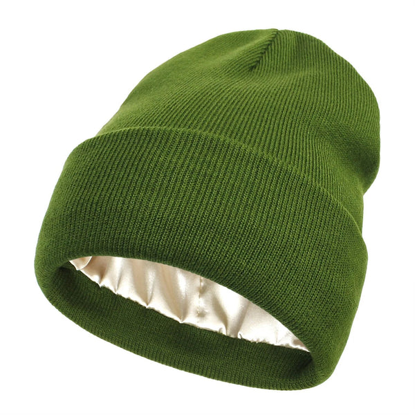 Kalsten | Noor Silk Winter Hat – Wool & Silk – Anti-Frizz Hair Protection