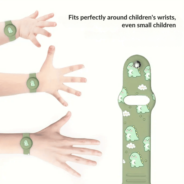 Kalsten | SAFESNUG – Kids’ Airtag Bracelet with Fun Dino Design