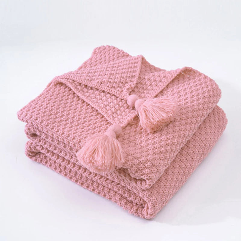 Kalsten | Scandinavian Knitted Wool Blanket - Aurora