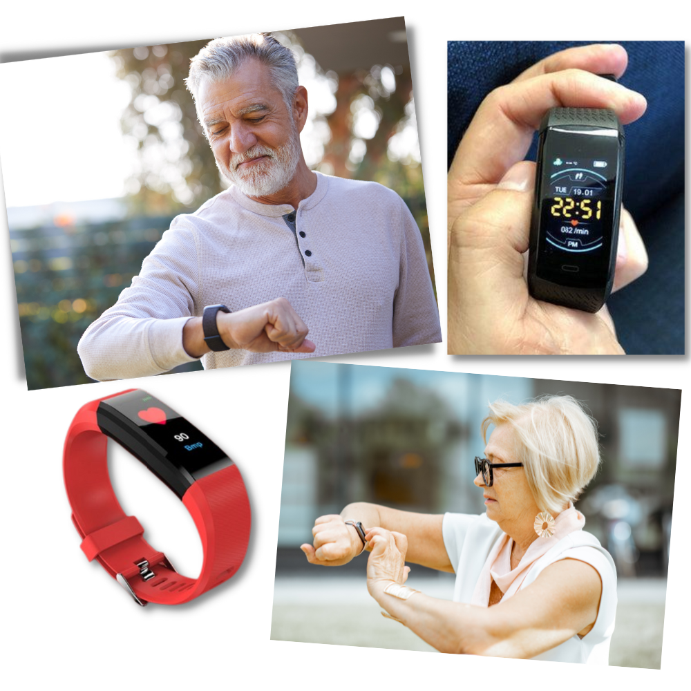 VitaWatch | Senior Smartwatch with Health Monitor and Large LED Screen | Kalsten