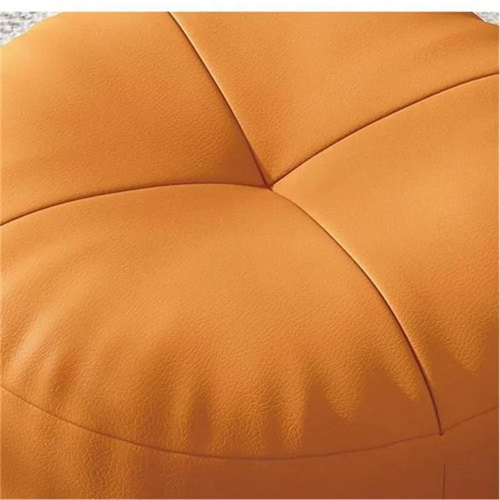Kalsten | Zen Cushion – Round Japanese Seat Cushion made of Nappa Leather in Tatami Style