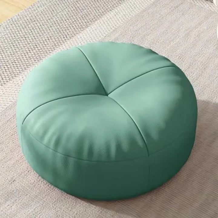 Kalsten | Zen Cushion – Round Japanese Seat Cushion made of Nappa Leather in Tatami Style