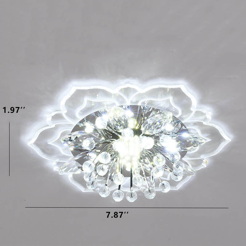 Kalsten GlowPetal | LED Crystal Ceiling Light | Flower Shaped, RGB Color Changing & Energy Efficient
