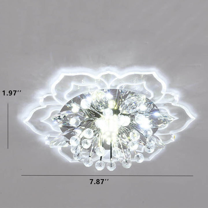 Kalsten GlowPetal | LED Crystal Ceiling Light | Flower Shaped, RGB Color Changing & Energy Efficient