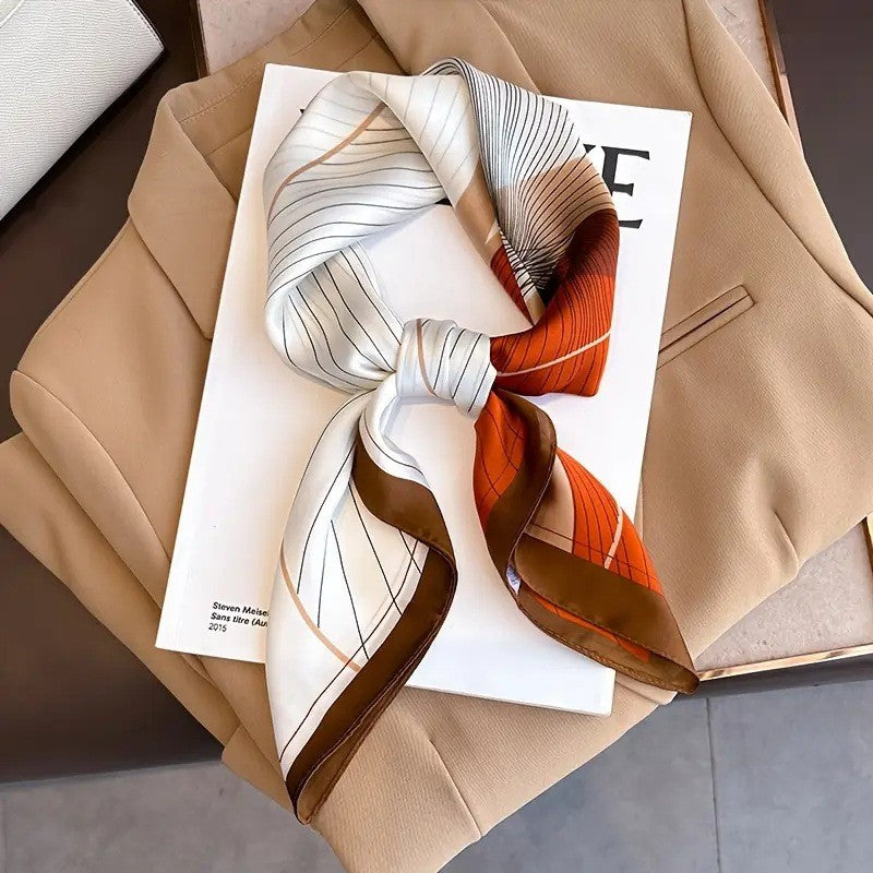Kalsten | Retro Korean Style Faux Silk Scarf