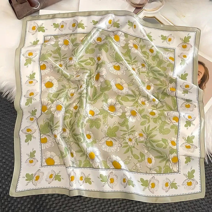 Kalsten | Retro Korean Style Faux Silk Scarf