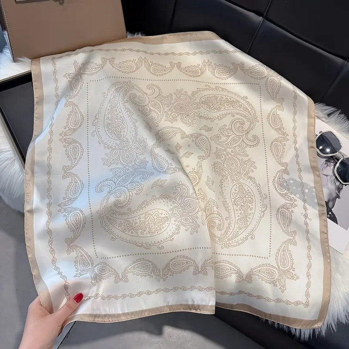 Kalsten | Retro Korean Style Faux Silk Scarf