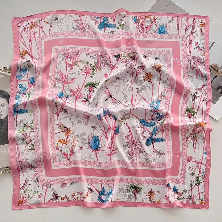 Kalsten | Retro Korean Style Faux Silk Scarf